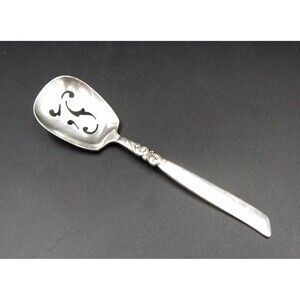 South Seas Oneida Community Silver-Plate Pierced Bon Bon Spoon 1955 5 1/2 Inch